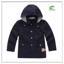 OEM cotton hooded boys jacket for big kids